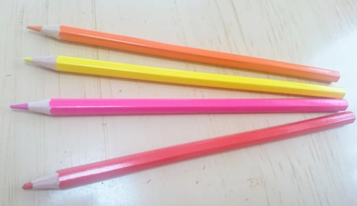 色鉛筆で遊びました