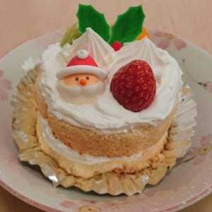 青葉台の老舗洋菓子店「メイプル」で、一人用のクリスマスケーキ（？）を買ってみました
