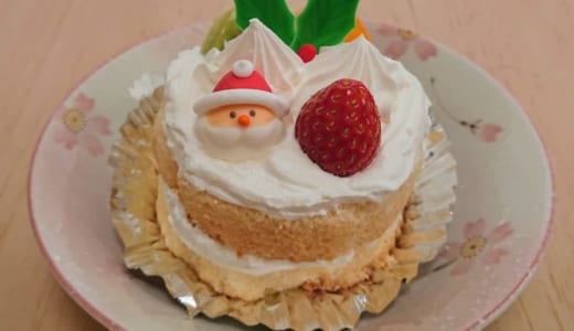 青葉台の老舗洋菓子店「メイプル」で、一人用のクリスマスケーキ（？）を買ってみました
