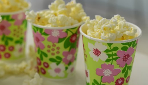 映画のお供に！レンジで簡単熱々の美味しいポップコーン「ポップちゃん」！コンパクトなので買い置きにも◎