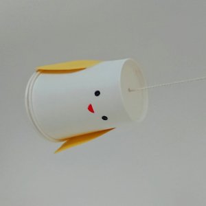ギーギー鳥の作り方 ～ 紙コップとタコ糸と割りばしがあればすぐに作って遊べる！